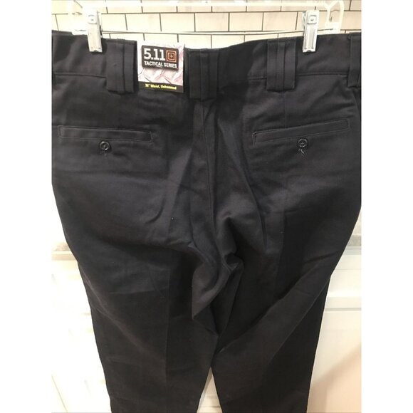 5.11 Tactical Pant Mens 36 Black Station Fire Resistant Gorpcore Hiking Unhemmed - Picture 4 of 11